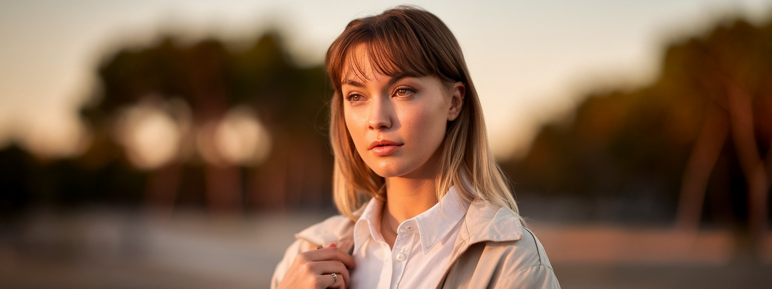 A professional photographer capturing stunning portrait photography using natural light.