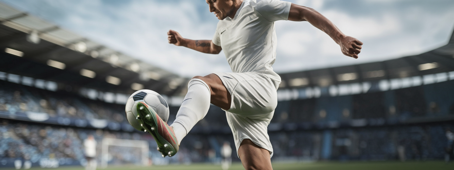 Athlete in motion captured mid-action with sharp clarity using sports photography techniques