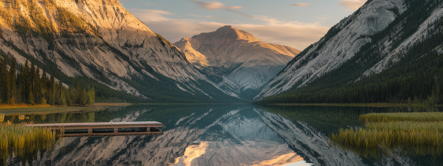 Photographer capturing breathtaking landscapes during golden hour in the mountains.