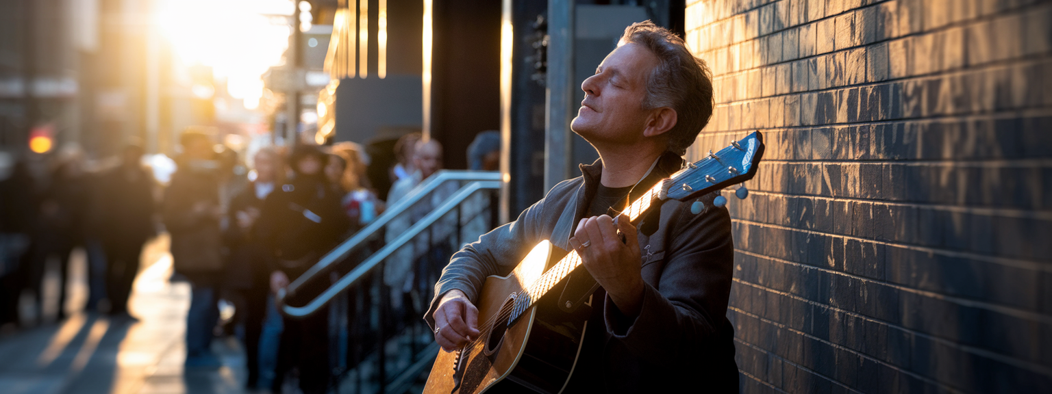 [Photographer capturing candid subjects at a busy city crosswalk for street photography]