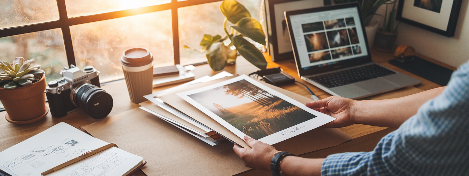 Person sketching a business plan on a laptop to turn passion into profit